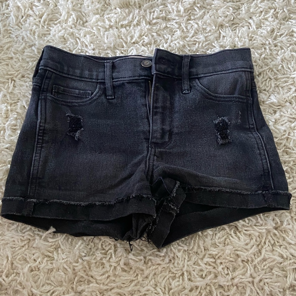 -Hollister Black Jean Shorts   -00